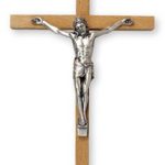 Tau in legno di ulivo, croce di San Francesco d’Assisi da parete 20 cm