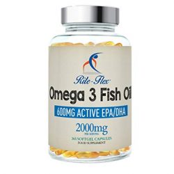 Omega 3 Olio di Pesce [ 2000mg ] By Aava Labs – ad Alta Concentrazione, EPA e DHA – 120 Capsule.