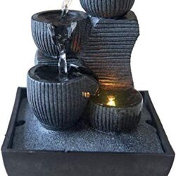 Zen’Light  06D CASCADE – Fontana a cascata per interni, con illuminazione LED cangiante, 1pz.