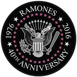 Ramones Classic Seal Toppe schiena nero/bianco