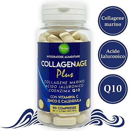 Collagene + Acido Ialuronico | Arricchito con Vitamina C, Zinco e Conezima Q10 | Collagene Idrolizzato Per Mantenimento di Articolazioni, Ossa e Pelle | 60 Capsule | Prodotto da Nutridix 2
