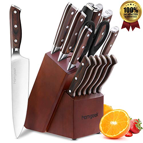 AmazonBasics – Set di 14 coltelli con ceppo 2