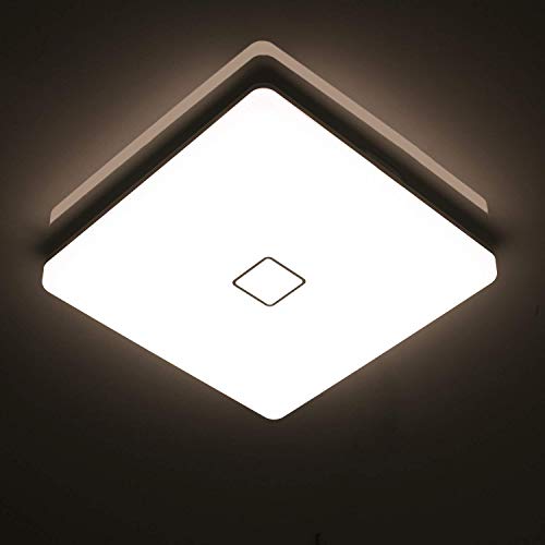 Öuesen 24W LED Lampada Plafoniera impermeabile a soffitto sottile Bianco naturale 4000K per soggiorno Sala da pranzo Camera da letto Bagno Cucina Balcone Corridoio 3