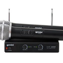 VHF-02M (S26) Microfono Wireless VHF a Doppia Frequenza Per Presentatori, Karaoke, Animatori, Ecc. 2
