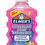 ELMER’S Colla Glitterata, Lavabile e Adatta ai Bambini, Ottima per Realizzare Slime, 177 ml, Rosa