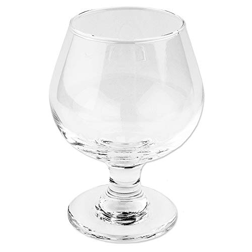 Set di piccoli bicchieri da cognac in vetro, 200 ml ognuno, altezza: 11,8 cm, diametro 8,5 cm, diametro dell’apertura: 5,7 cm, 4 pezzi 3