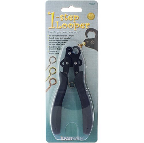 Beadsmith 1-Step Looper Pliers Create Eye Pins, Bend and Trim Wire – 1.5mm Loops by Beadsmith 2