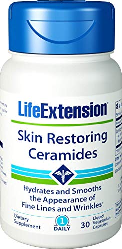 Life Extension 30 capsule liquide con ceramidi per ripristinare la pelle con Lipowheat 3