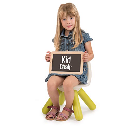 Smoby 880105 Kid – Sedia per bambini, in plastica, con schienale, per cameretta dei bambini, colore: verde 4
