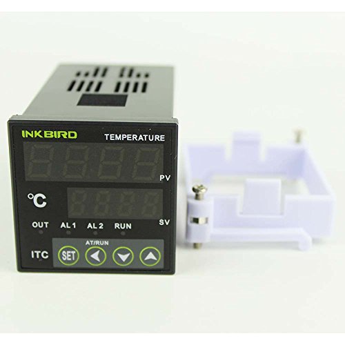 Uscita Inkbird Dual Digital Temperature Controller Termostato Termometri per Termocoppia PID Temperature Controller Relè ITC-100RH 220 V 4