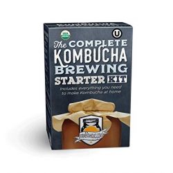 Fermentaholics The Complete Kombucha Brewing Starter Kit: Vivere Kombucha Scoby- fermentato Starter Tea-Glass Jar-Brew zucchero e tè-Istruzioni e ricette + More! N/A