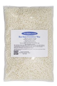 Mouldmaster Soy Container Candle Wax Pellets 2 kg, Colore: Panna/Bianco Sporco
