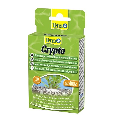 Tetra Crypto 10 compresse di radice di Fertilizzante per Lush Healthy Acquario Piante