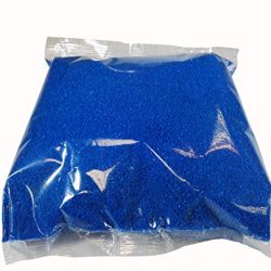 Deco Made in Italy 1kg Sabbia naturale colorata, colori brillanti, atossici, anallergici, 0,5 mm confezionata in sacchetto – Sabbia colore blu