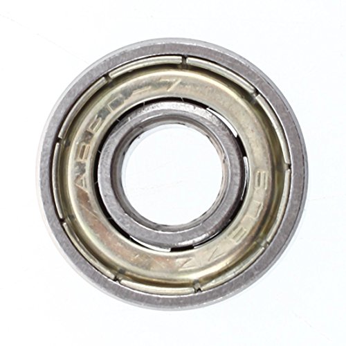 Toogoo(R), 10 pezzi di cuscinetti radiali a sfera in miniatura, 608 ZZ, 8 x 22 x 7 mm, in acciaio 4