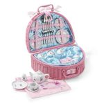Lucy Locket Set da tè (set cucina giocattolo, cucina bimbi, giochi cucina per bambini) (set da tè con 32 pezzi) rosa
