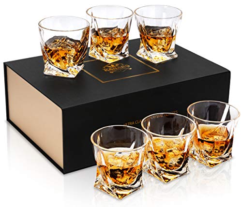 KANARS 6 Pezzi Bicchieri Whisky, Bicchiere Cocktail e Whiskey Cristallo, Bellissimo Regalo, 300ml 2