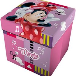 Star Licensing Disney Minnie Pouf Contenitore con Cuscino, Multicolore, 32x32x32 cm 3