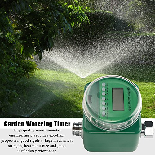 Fdit Sensore di Pioggia Display LCD Timer Automatico per irrigazione Regolatore elettronico per irrigazione da Giardino Impermeabile all’Aria Aperta 6