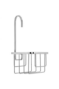 Croydex – Cesto portaoggetti da doccia in acciaio cromato, con gancio, colore: argento 4