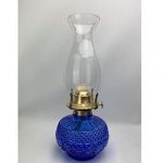 GCMJ Lampada ad Olio, Ultra Pure Lamp Lanterne con Manopola Dimmer Antiquariato Senza Fumo Inodore Lampada Campeggio (Color : Blue)