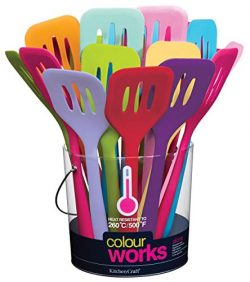 Colourworks Kitchen Craft Paletta da Cucina in Silicone, 31 cm, Colore: Viola 7
