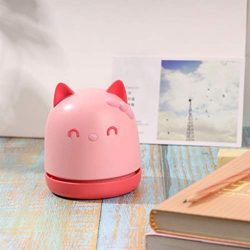 SYQS Carino Mini Tavolo Pulito, tenuto in Mano Portatile di Polvere Caricatore USB, pulitore Multifunzione Tastiera Pink