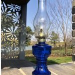 GCMJ Stufa Kerosene, Ultra Pure Lamp Lanterne con Manopola Dimmer Antiquariato Senza Fumo Inodore Lampada Campeggio (Color : Blue)