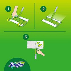 Swiffer Starter Kit XXL Scopa con 1 Manico + 8 Panni di Ricambio, per Catturare E Intrappolare La Polvere